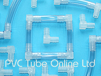 Plastic Elbow Connectors for plastic flexible tube. 