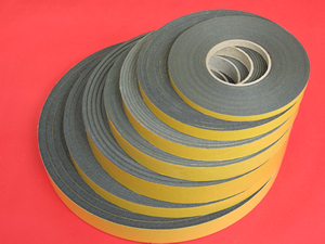 Single Sided Foam Tape available in a variety of sizes, lengths and thicknesses on carboard rolls.