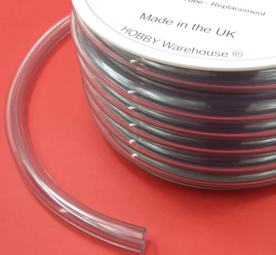 Oil Tank Tube on a white spool/coil on a red background.